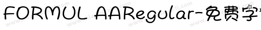 FORMUL AARegular字体转换